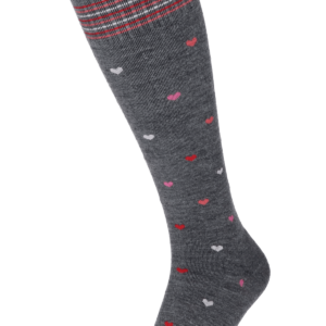 Sockwell Compressiesok Dames Full Heart Grijs  Stretch