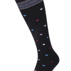 Sockwell Compressiesok Dames Full Heart Zwart  Stretch